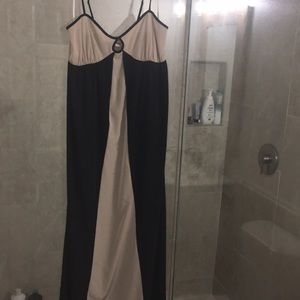Black and Tan maxi dress